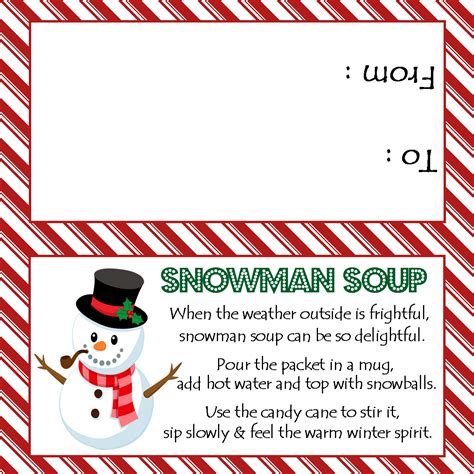Snowman Soup Printable Free
